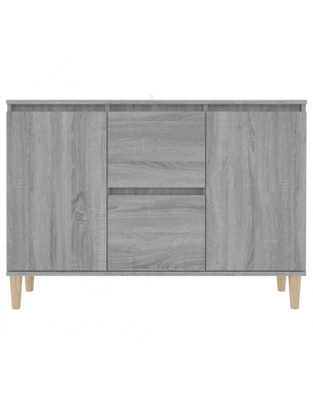 Credenza Grigio Sonoma 103,5x35x70 cm in Legno Ingegnerizzato