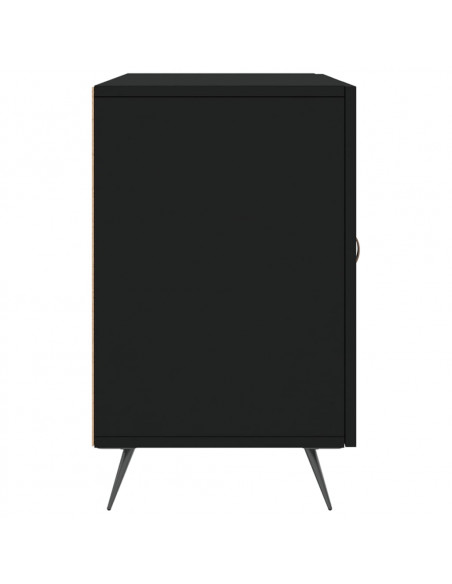 Credenza Nera 100x36x60 cm in Legno Multistrato