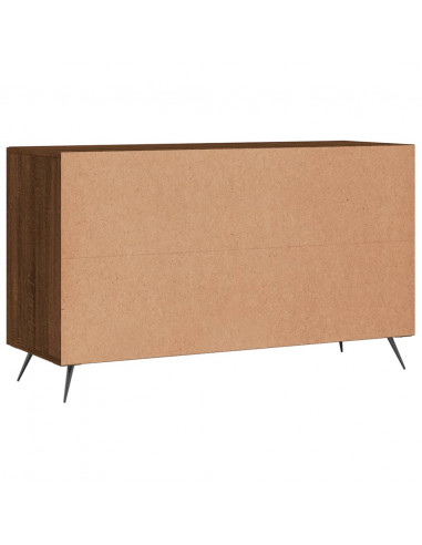 Credenza Rovere Marrone 100x36x60 cm in Legno Multistrato