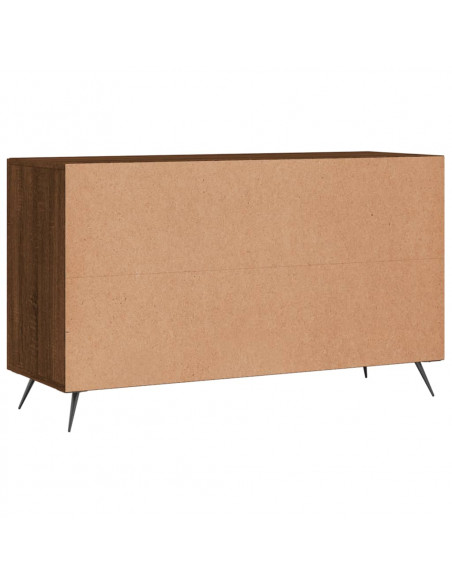 Credenza Rovere Marrone 100x36x60 cm in Legno Multistrato