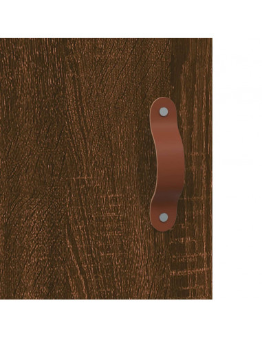 Credenza Rovere Marrone 100x36x60 cm in Legno Multistrato