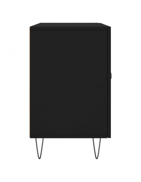 Credenza Nera 100x36x60 cm in Legno Multistrato