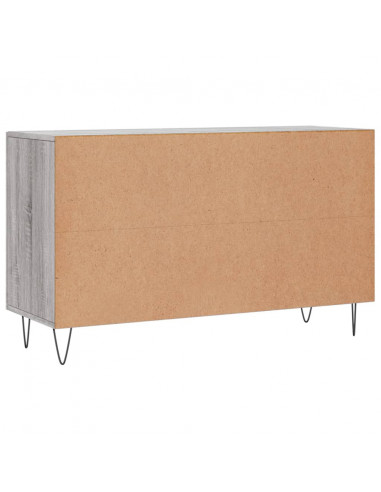 Credenza Grigio Sonoma 100x36x60 cm in Legno Multistrato