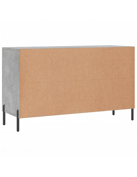 Credenza Grigio Cemento 100x36x60 cm in Legno Multistrato