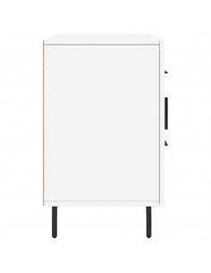Credenza Bianca 100x36x60 cm in Legno Multistrato 2