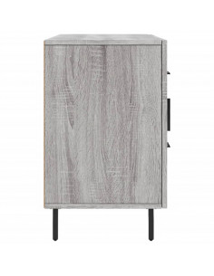 Credenza Grigio Sonoma 100x36x60 cm in Legno Multistrato 2