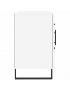 Credenza Bianca 100x36x60 cm in Legno Multistrato 2