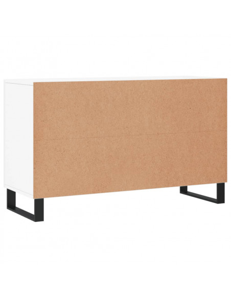 Credenza Bianca 100x36x60 cm in Legno Multistrato