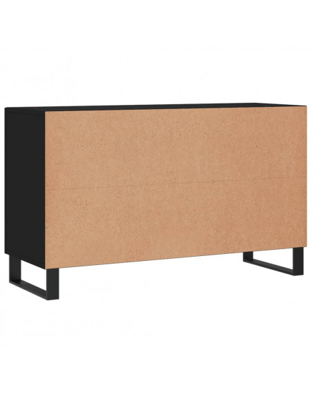 Credenza Nera 100x36x60 cm in Legno Multistrato