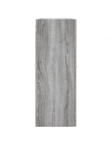 Mobile a Parete Grigio Sonoma 69,5x34x90 cm