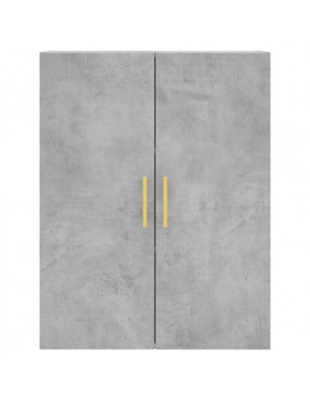 Mobile a Parete Grigio Cemento 69,5x34x90 cm