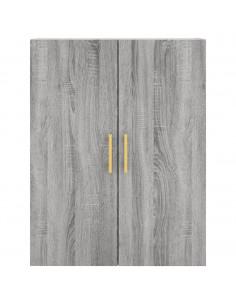 Mobile a Parete Grigio Sonoma 69,5x34x90 cm 2