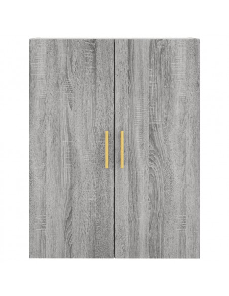 Mobile a Parete Grigio Sonoma 69,5x34x90 cm