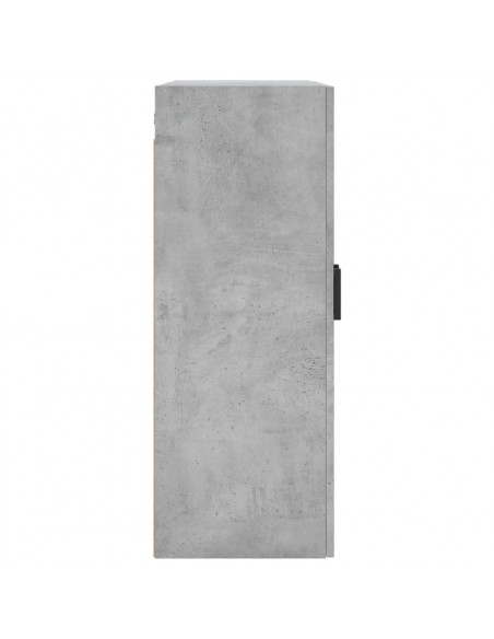 Mobile a Parete Grigio Cemento 69,5x34x90 cm