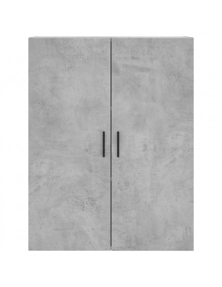 Mobile a Parete Grigio Cemento 69,5x34x90 cm