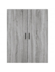 Mobile a Parete Grigio Sonoma 69,5x34x90 cm 2