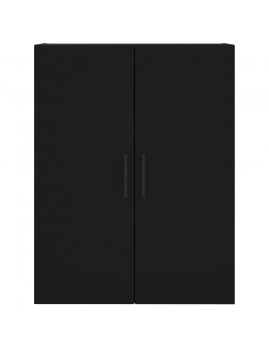 Mobile a Parete Nero 69,5x34x90 cm