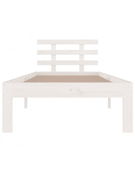 Giroletto Bianco in Legno Massello 75x190 cm Small Single