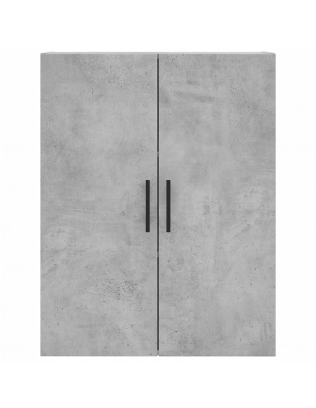Mobile a Parete Grigio Cemento 69,5x34x90 cm