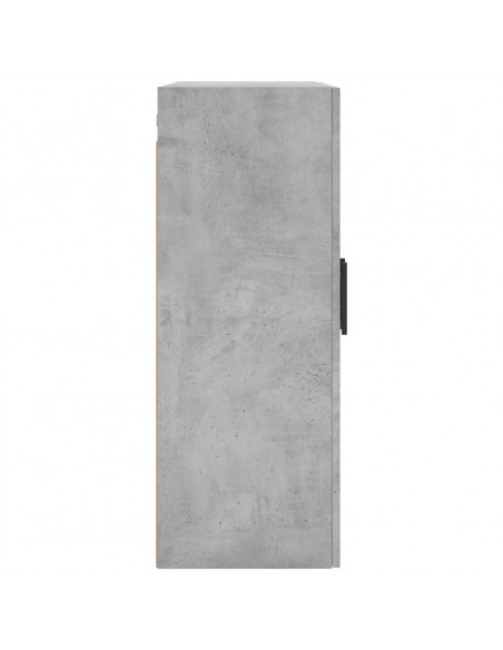 Mobile a Parete Grigio Cemento 69,5x34x90 cm