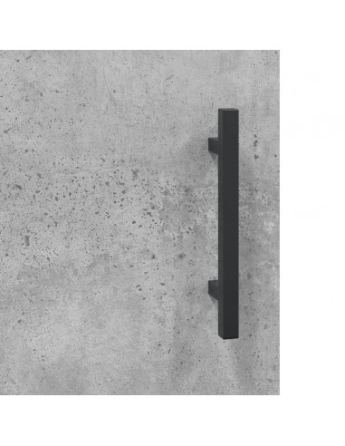 Mobile a Parete Grigio Cemento 69,5x34x90 cm