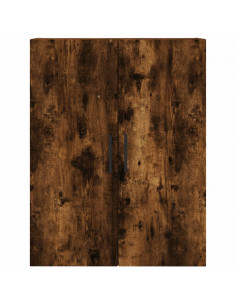 Mobile a Parete Rovere Fumo 69,5x34x90 cm 2