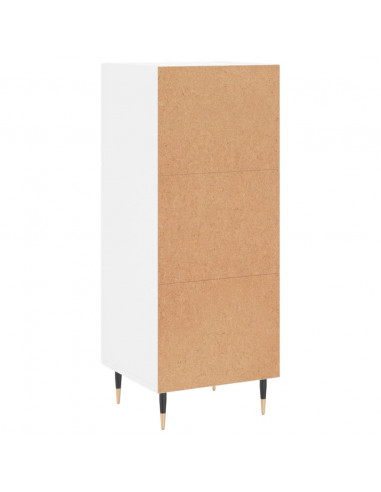 Credenza Bianca 34,5x34x90 cm in Legno Multistrato