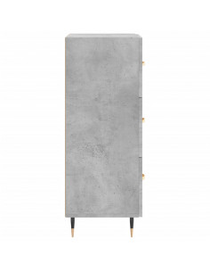 Credenza Grigio Cemento 34,5x34x90 cm in Legno Multistrato 2