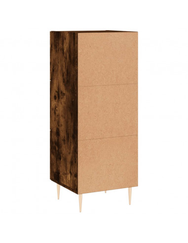 Credenza Rovere Fumo 34,5x34x90 cm in Legno Multistrato
