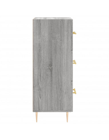 Credenza Grigio Sonoma 34,5x34x90 cm in Legno Multistrato