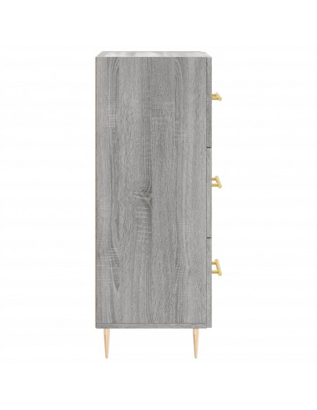 Credenza Grigio Sonoma 34,5x34x90 cm in Legno Multistrato