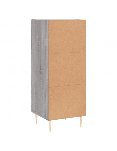 Credenza Grigio Sonoma 34,5x34x90 cm in Legno Multistrato