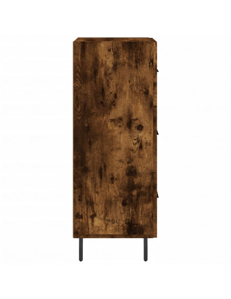 Credenza Rovere Fumo 34,5x34x90 cm in Legno Multistrato