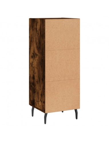 Credenza Rovere Fumo 34,5x34x90 cm in Legno Multistrato