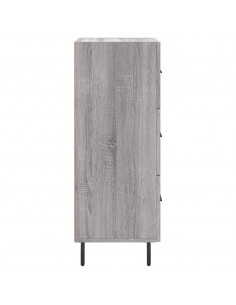 Credenza Grigio Sonoma 34,5x34x90 cm in Legno Multistrato 2