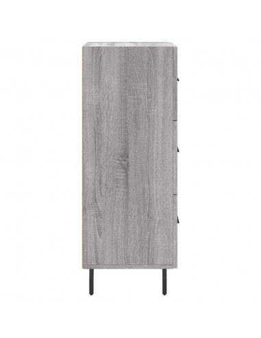 Credenza Grigio Sonoma 34,5x34x90 cm in Legno Multistrato