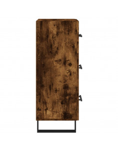 Credenza Rovere Fumo 34,5x34x90 cm in Legno Multistrato 2