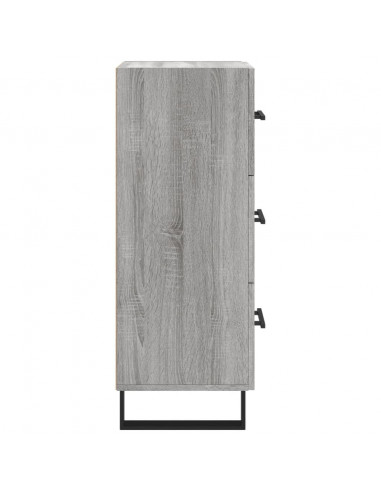 Credenza Grigio Sonoma 34,5x34x90 cm in Legno Multistrato