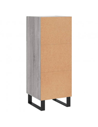 Credenza Grigio Sonoma 34,5x34x90 cm in Legno Multistrato