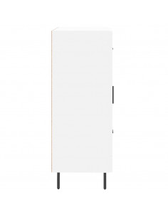 Credenza Bianca 69,5x34x90 cm in Legno Multistrato 2