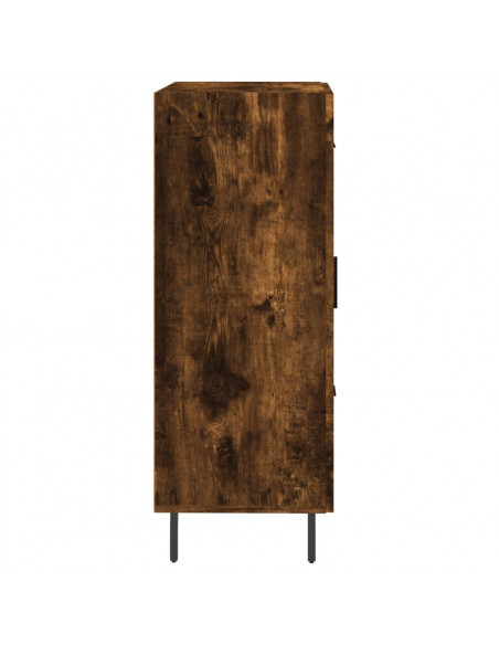 Credenza Rovere Fumo 69,5x34x90 cm in Legno Multistrato