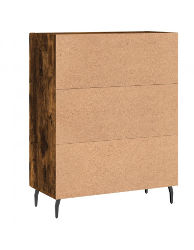 Credenza Rovere Fumo 69,5x34x90 cm in Legno Multistrato