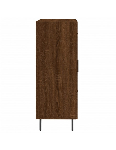 Credenza Rovere Marrone 69,5x34x90 cm in Legno Multistrato