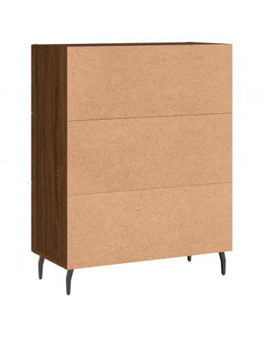 Credenza Rovere Marrone 69,5x34x90 cm in Legno Multistrato