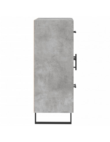 Credenza Grigio Cemento 69,5x34x90 cm in Legno Multistrato