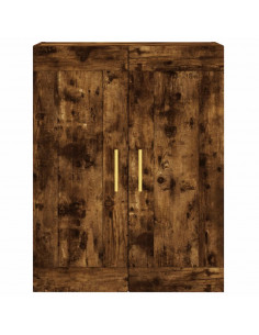 Mobile a Parete Rovere Fumo 69,5x34x90 cm in Legno Multistrato 2