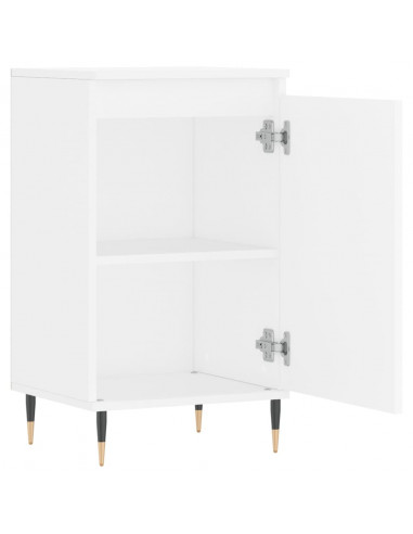 Credenze 2 pz Bianche 40x35x70 cm in Legno Multistrato