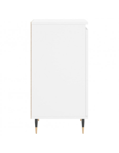 Credenze 2 pz Bianche 40x35x70 cm in Legno Multistrato