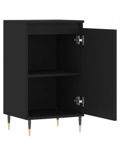 Credenze 2 pz Nere 40x35x70 cm in Legno Multistrato 2