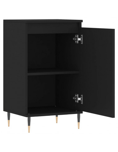 Credenze 2 pz Nere 40x35x70 cm in Legno Multistrato